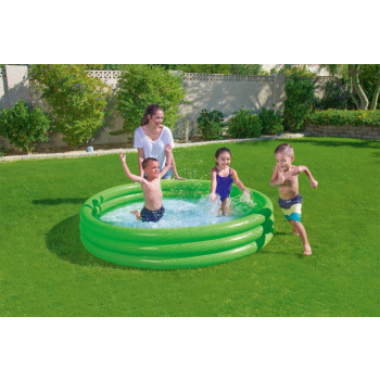 Basen ogrodowy dla dzieci Dmuchany brodzik Zielony 183x33cm BESTWAY + Łatka naprawcza